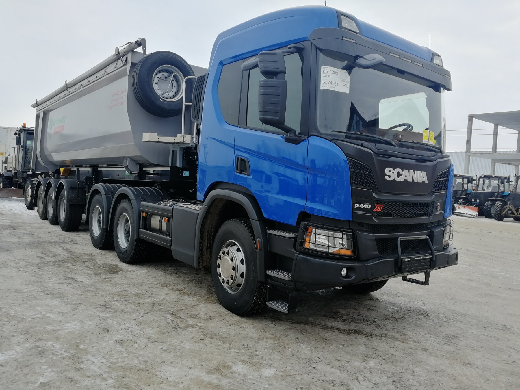 Самосвал Scania P440 А6X4НZ с п/п Грюнвальд г/п 50т | «ИжАвтоСнаб» Ижевск